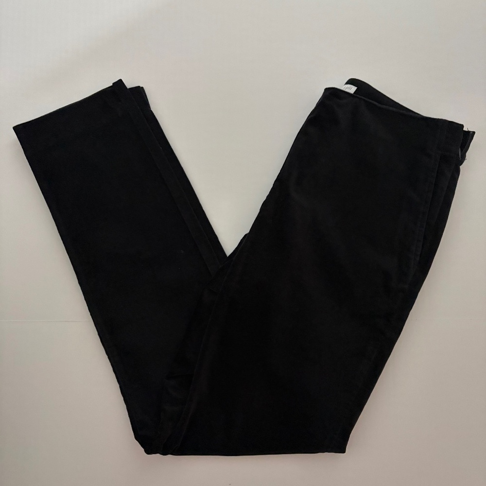 J. Jill Black Velour Pants 4 NWT